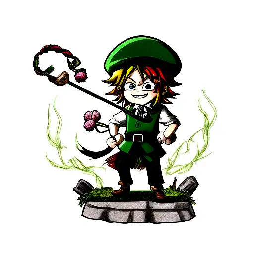 Leprechaun Mixed With A Japanese Warrior