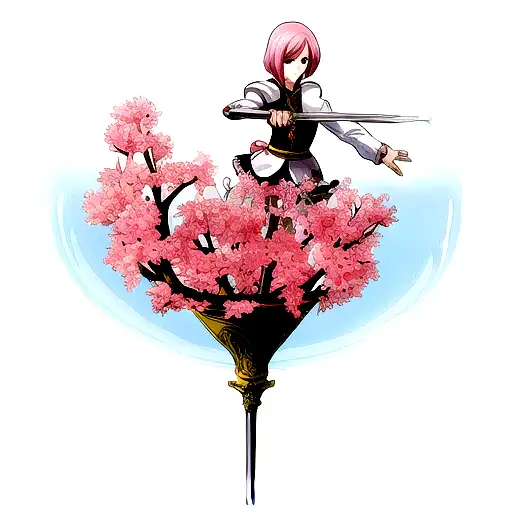 Sword And Cherry Blosom