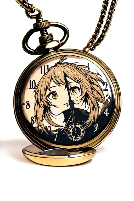 Fullmetal Alchemist Pocket Watch With Intricate