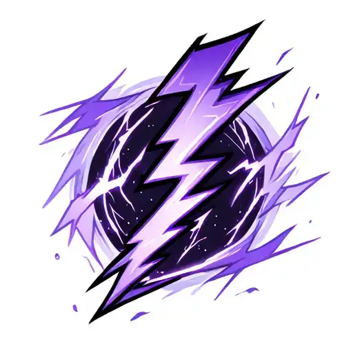 Light Purple Lightning Bolts