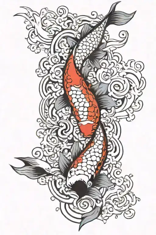 Koi Fish Yin Yang