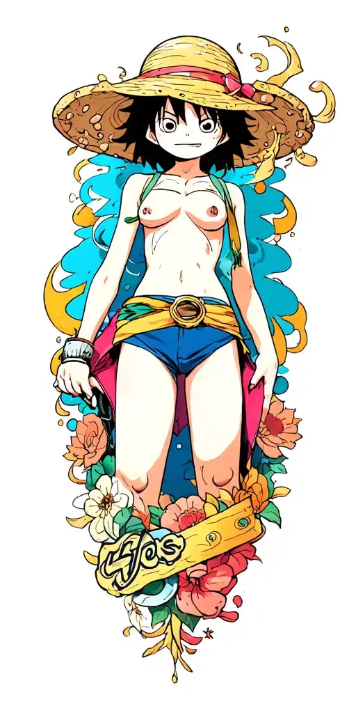 Anime One Piece Featuring Elements