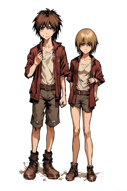 Attack On Titan Eren Mikasa And Armin