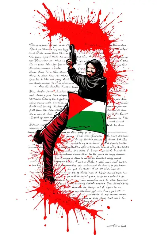Palestine Struggle Ideas Based On History Written With Blood Rock Throwing No Guns