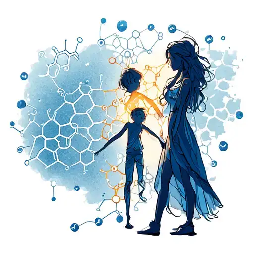 Mother And Son Dopamine Chemical Structure