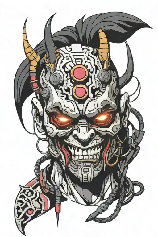 Cyberpunk Oni Mask