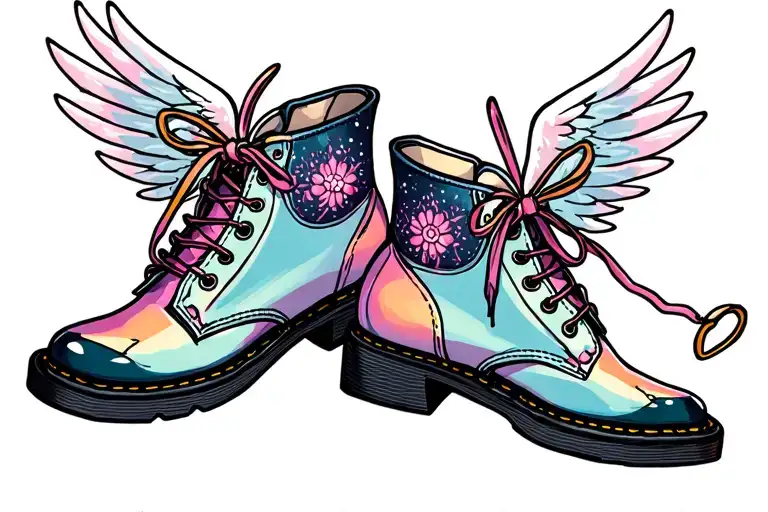 Vellie Shoes With Wings Spread