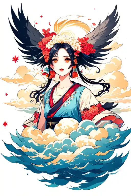 Japanese Clouds Floating