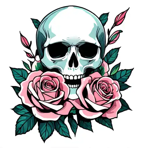Skull And Roses