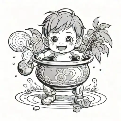 Baby Big Dancing In Pot