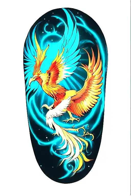 Phoenix Rising Wrap Into Chest