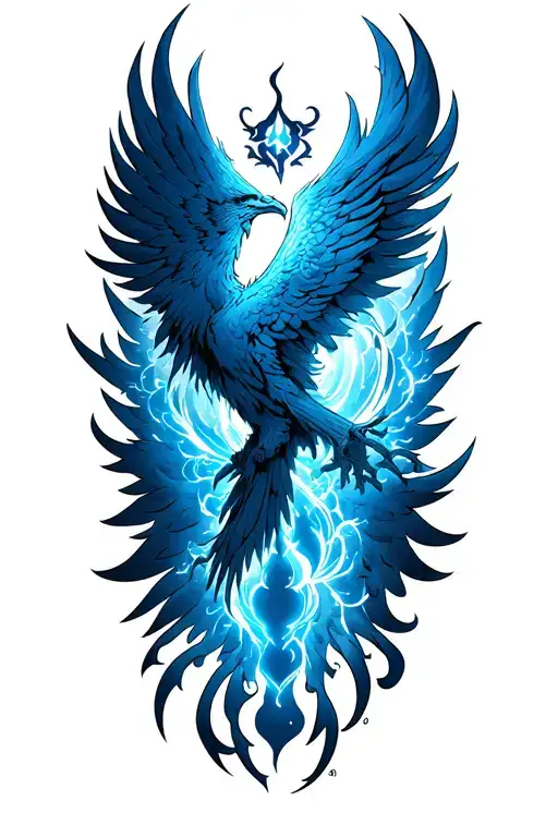 Phoenix Rising Into Chest