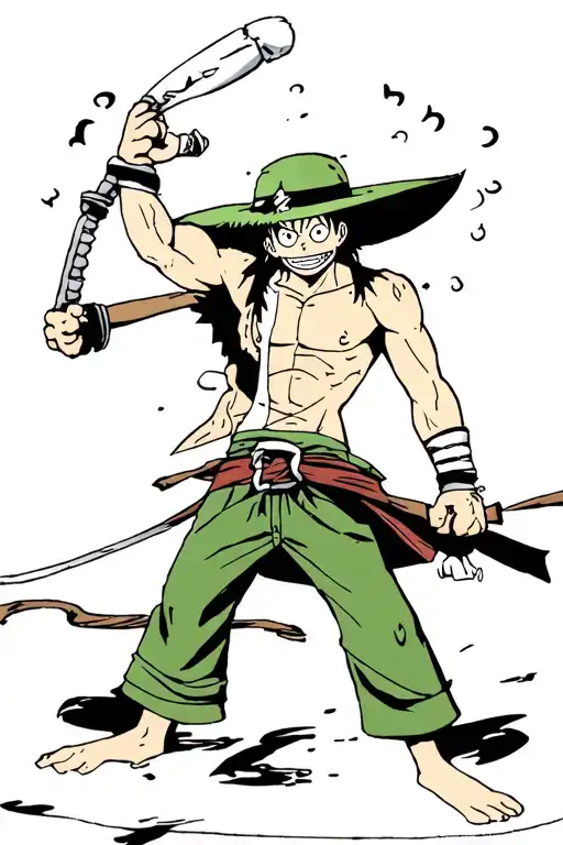 One Piece Anime Zoro Ruffy Loyalty