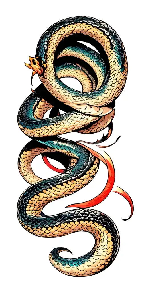 Neo Japanese Snake Wrapping