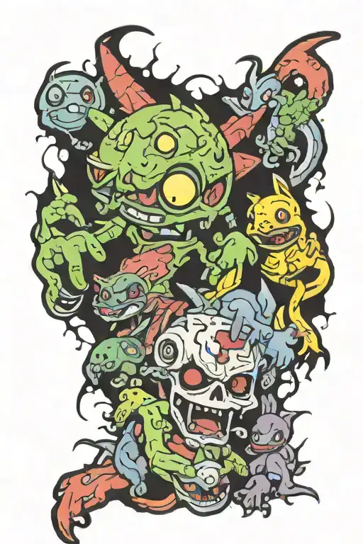 Psykokwak Pokemon Zombie Artisan Themed Sleeve