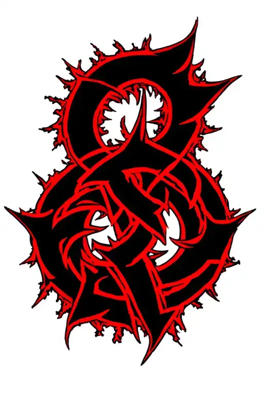 Berzerk Anime Symbol Intertwined