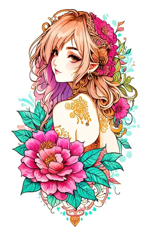 Henna Inspired Tattoo With