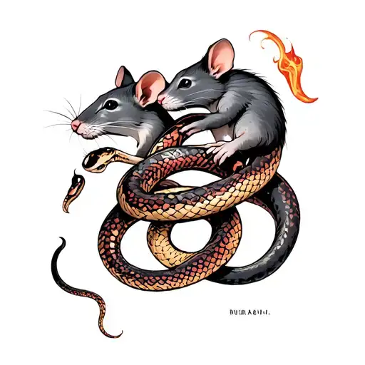 Rats And Snakes Intertwined
