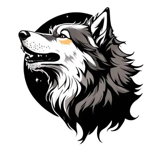 Wolf Howling At The Moon