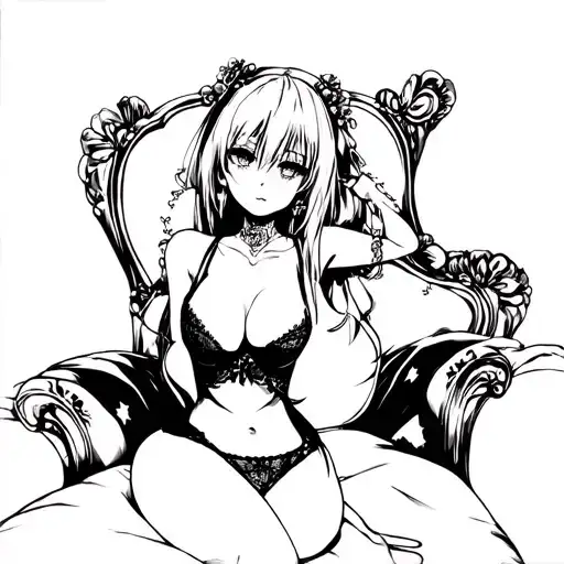 Sexy Anime Girl In Lingerie