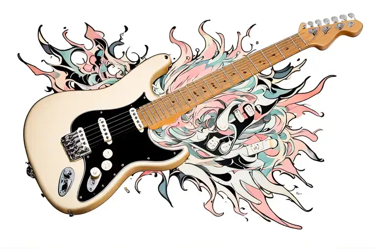 Stratocaster Electric Guitar Morphing