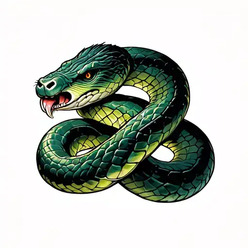 Gorilla Snake Intertwined