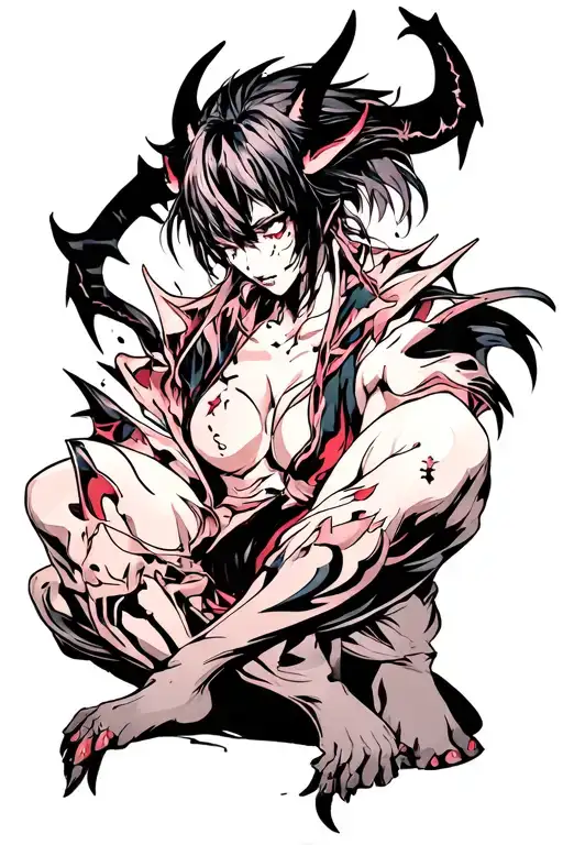 Demon Possesd In The Background