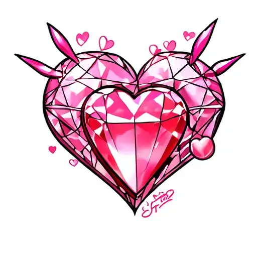 Pokemin Diamind Heart Shape