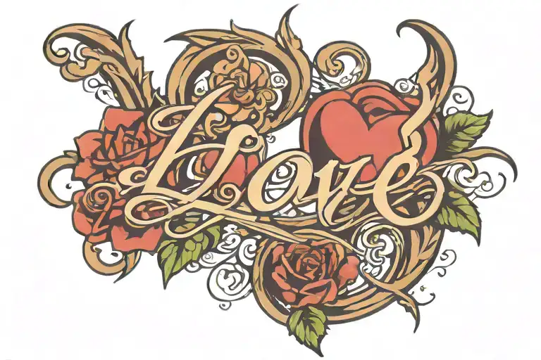 Greek Word 'Love' Written