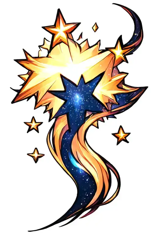 Stars Forming The Shape