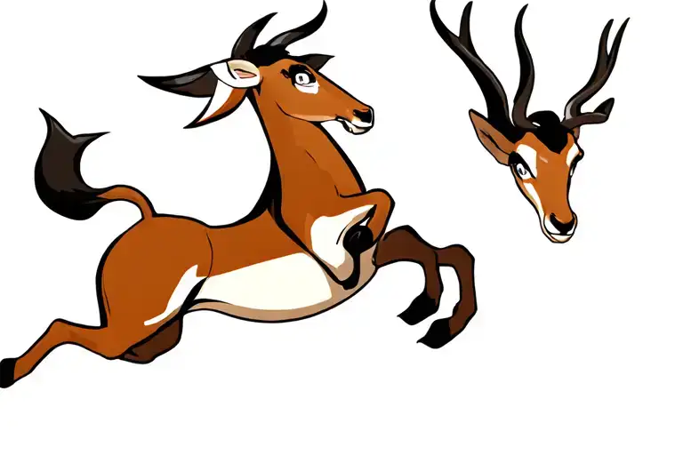 Springbok Jumping