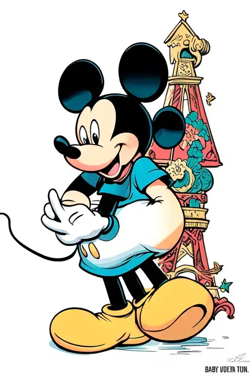 Ryan Gosling Pregnant With Mickey Mouse Baby