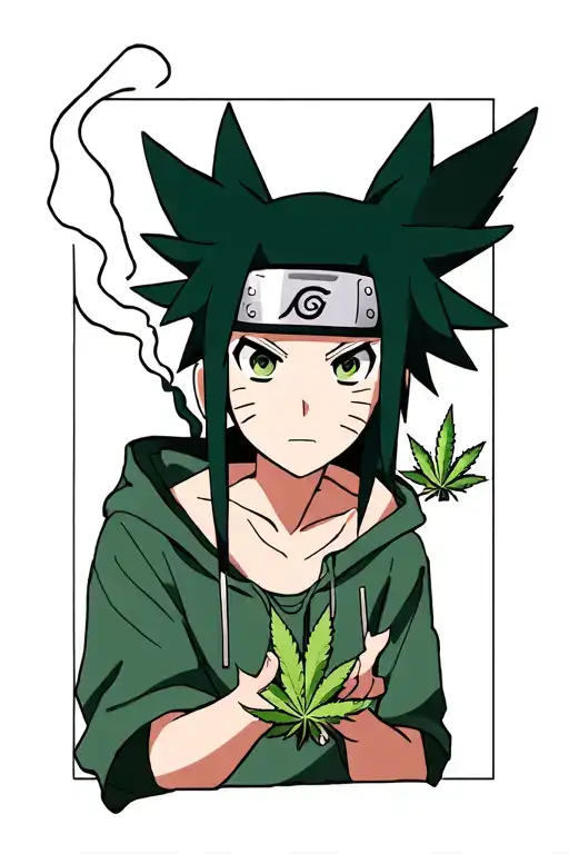 Gara From Naruto Smoking Marijuana