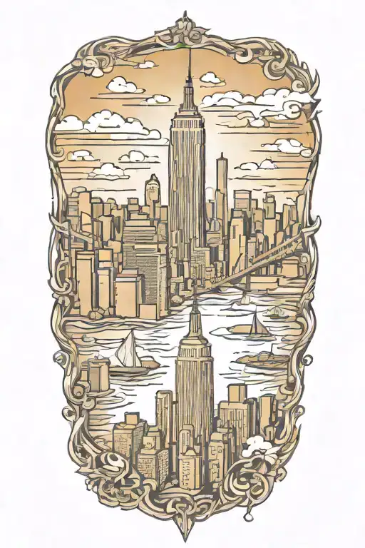 Nyc Skyline Gotham City