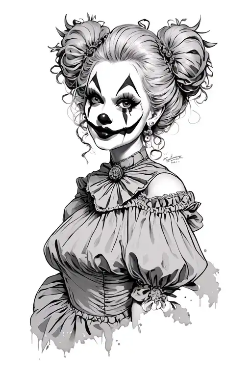 Kattana Gothic Clown Woman