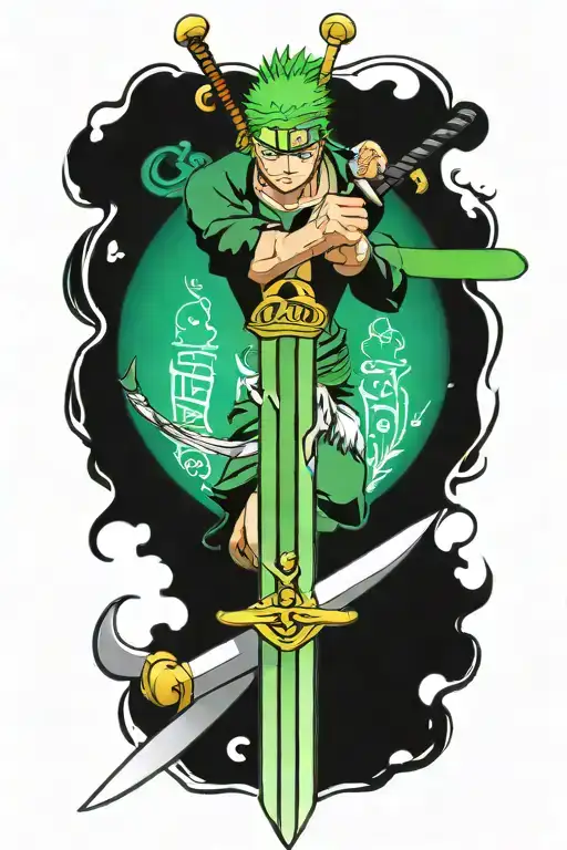 Zoro's Swords From One Piece Anime