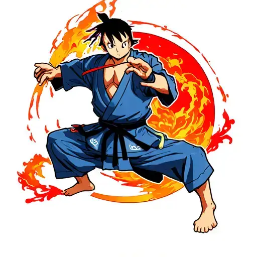 The Combination Of Jujitsu Kaisedo And One Piece Anime