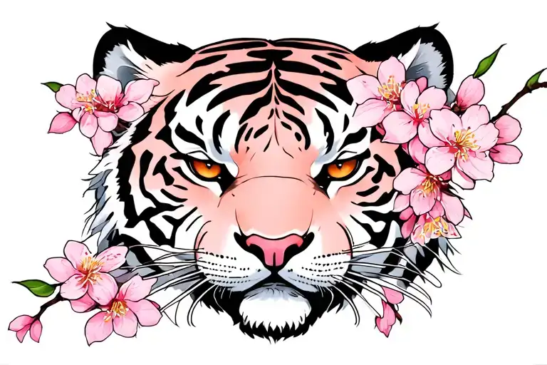 Cherry Blossom Tiger