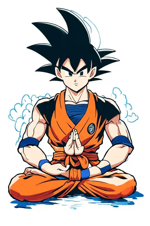 Goku Meditating