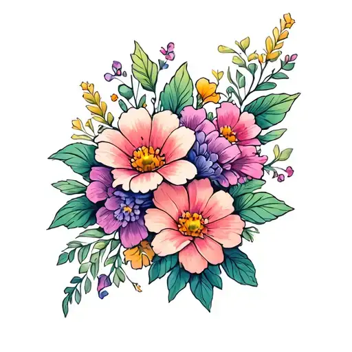 Dainty Flowers Wrapped