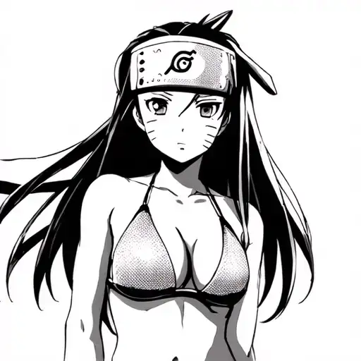 Ino Yamanaka From Naruto In A Bikini With Her Headband On Young Petite Body