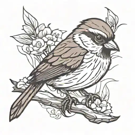 Cartoon Sparrow