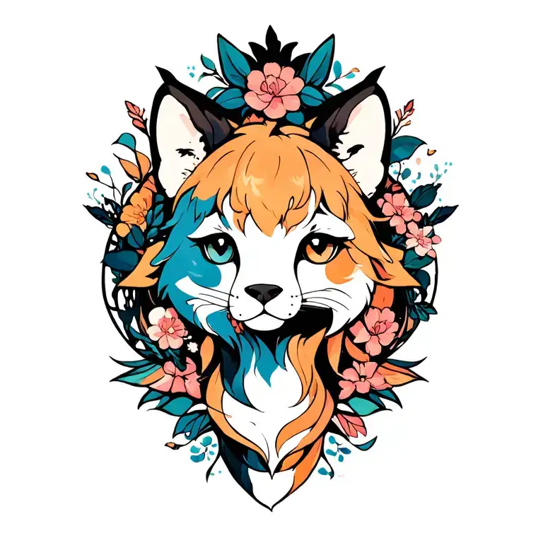 Mitical Animal Silhouettes Forming