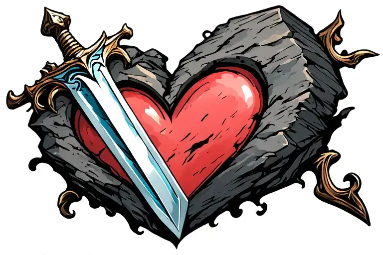 Sword In A Heart Of Stone