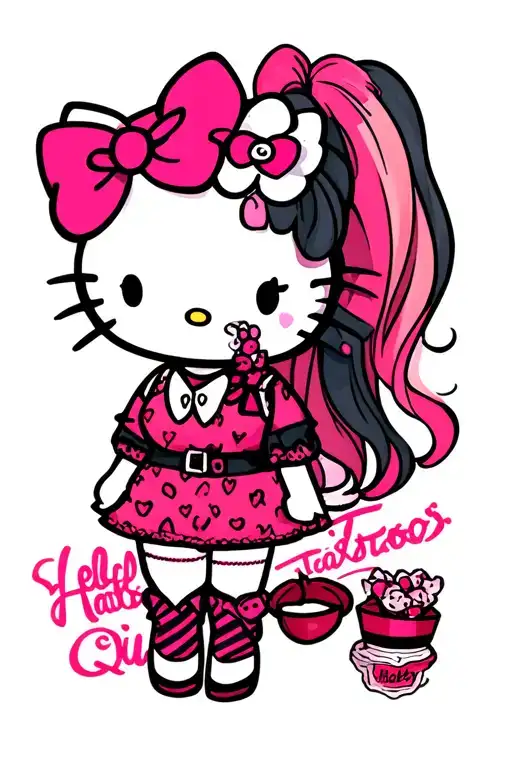 Hello Kitty Meets Harley Quin