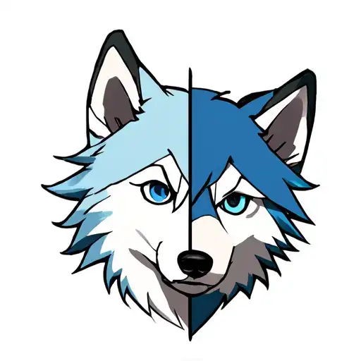 Half Husky And Half Killua From Hunter X Hunter