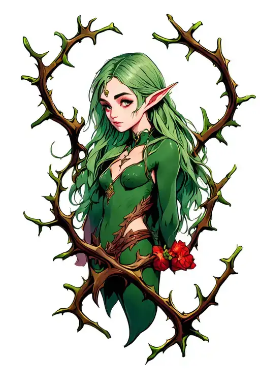 Elf In The Thorns