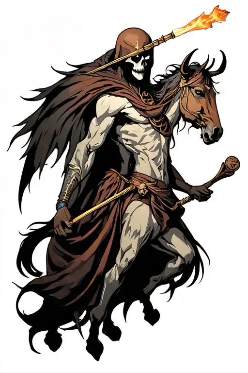 Sagittarus Centaur Killing The Grim Reaper