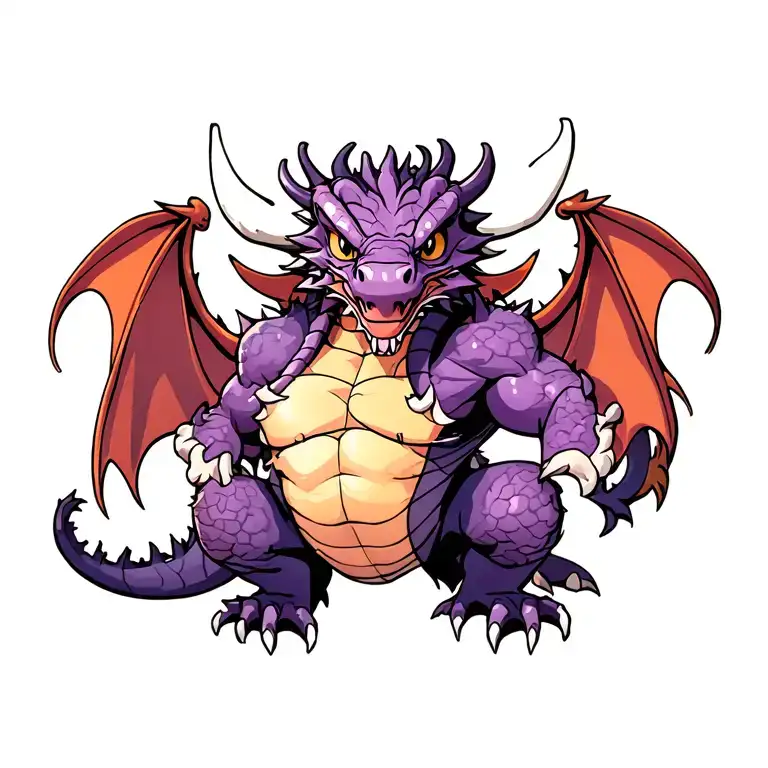 Dragon With Gym Jam In The Chest