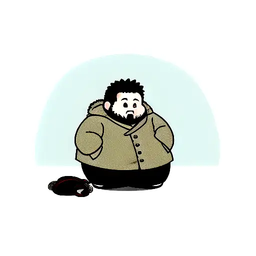 Fat Guy Little Coat